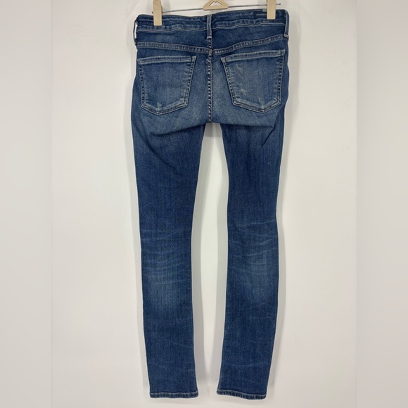 NWOT Citizens Of Humanity Racer Skinny Side Panel Maternity Jeans Blue 25 - Picture 4 of 5